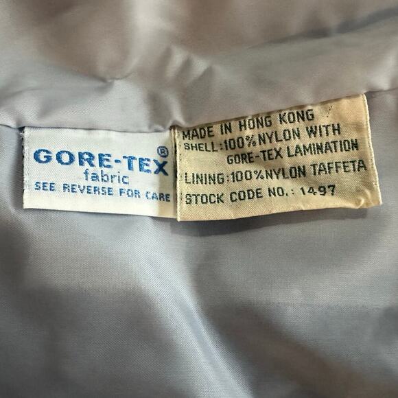 LL Bean Men's Size Large Vintage Gore-tex Nylon Pants Zip Ankle‎ Reflective Rain - Picture 6 of 13